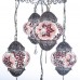 Authentic Filigree 5-Piece Ceiling Pendant Lamp Chandelier Mosaic Lamp Open Set